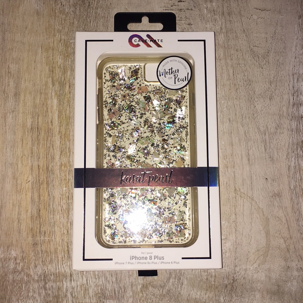 iPhone 8 Plus Mother of Pearl phone case - Picture 1 of 8